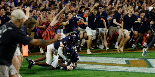 Virginia upsets No. 8 Florida State in OT as Fans Storm Field